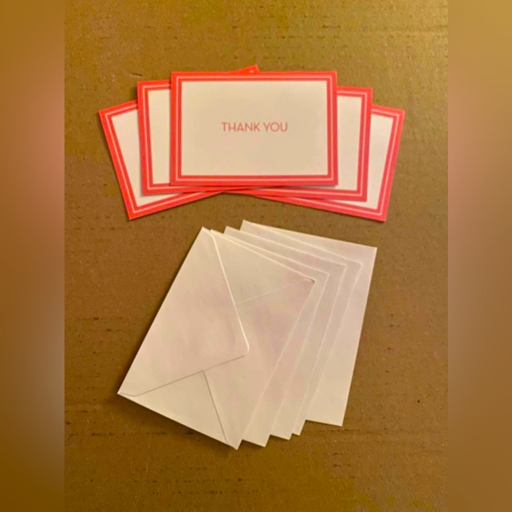 FIVE PACK OF THANK YOU CARDS